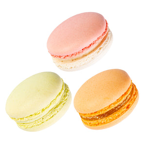 Macarons Keylime, Passion Fruit, Strawberry Shortcake - La Lamarguerite